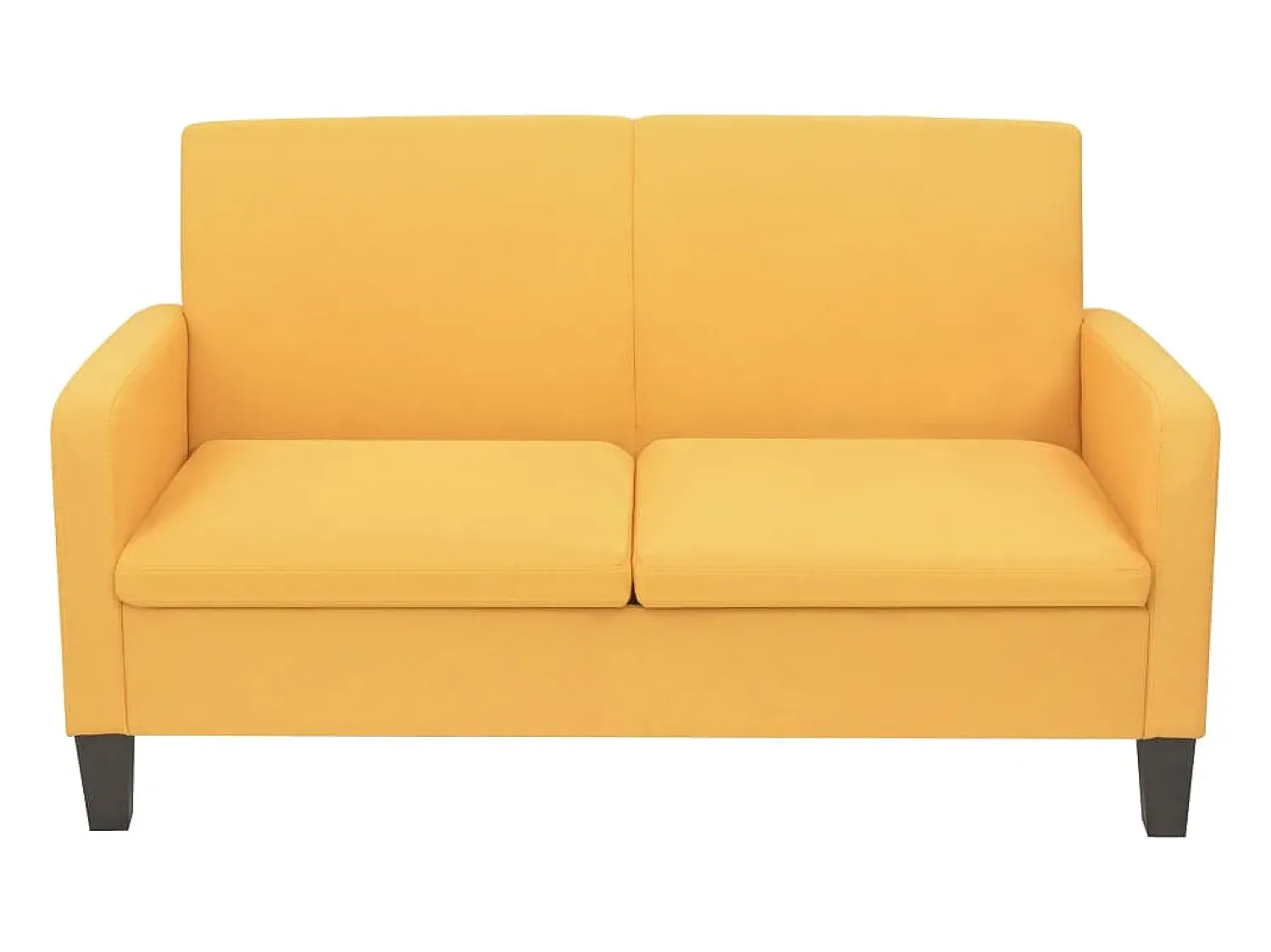 Discount Sofá de 2 lugares 135x65x76 cm PT222993 Amarelo