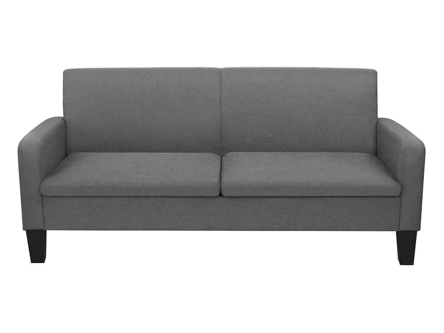 Clearance Sofá de 3 lugares 180x65x76 cm -escuro PT385920 Cinzento