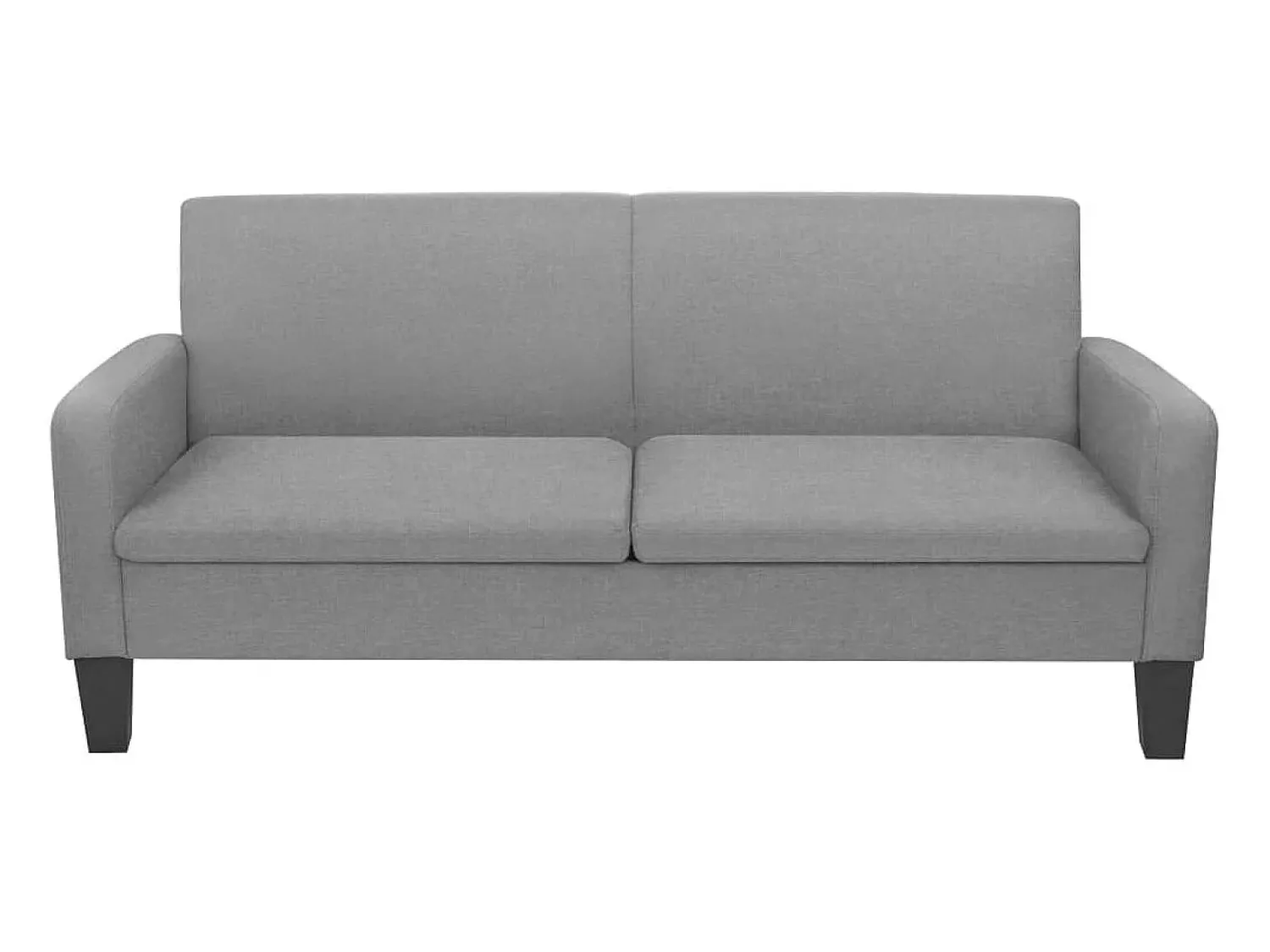 Outlet Sofá de 3 lugares 180x65x76 cm cinzento-claro PT860006 Cinzento claro