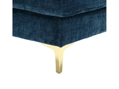 Sofá de canto - Sofá de 4 lugares com assentos e almofadas - chenille - para sala de estar e quarto^ Sofá