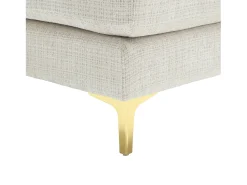 Sofá de canto - Sofá de 4 lugares com assento e almofadas - chenille - para sala de estar e quarto^ Sofá