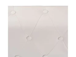 Sale Helloshop26 Sofá de canto Chesterfield de 5 lugares em couro sintético 02_0020233 Branco