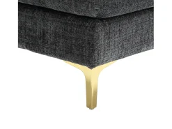 Sofá de canto - Sofá de 4 lugares com assentos e almofadas - chenille - para sala e quarto^ Sofá