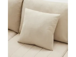 Best ModernLuxe Sofá de canto contemporâneo - 5 lugares - com apoio pés conversível - formato em L - Bege