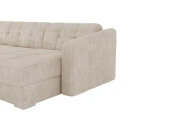 Vente-unique Sofá de canto convertível e reversível abertura rápida tecido colchão 14 cm DARIELO^ Sofá