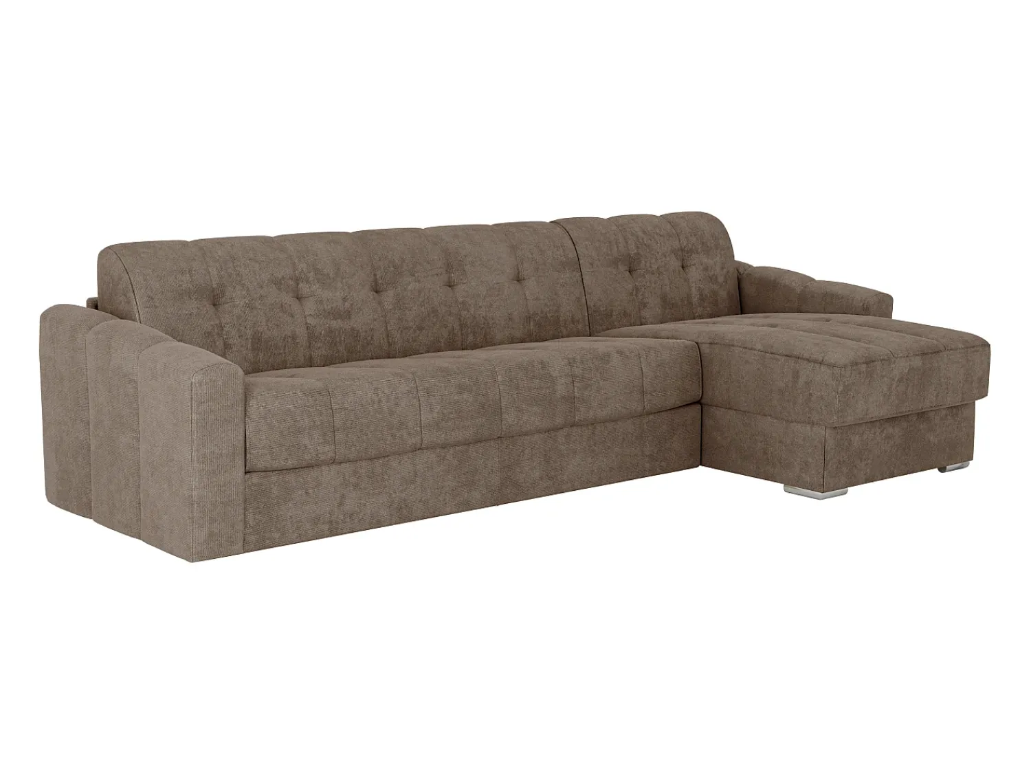 Vente-unique Sofá de canto convertível et reversível abertura rápida em tecido - 140 cm - 22 cm DARIELO^ Sofá