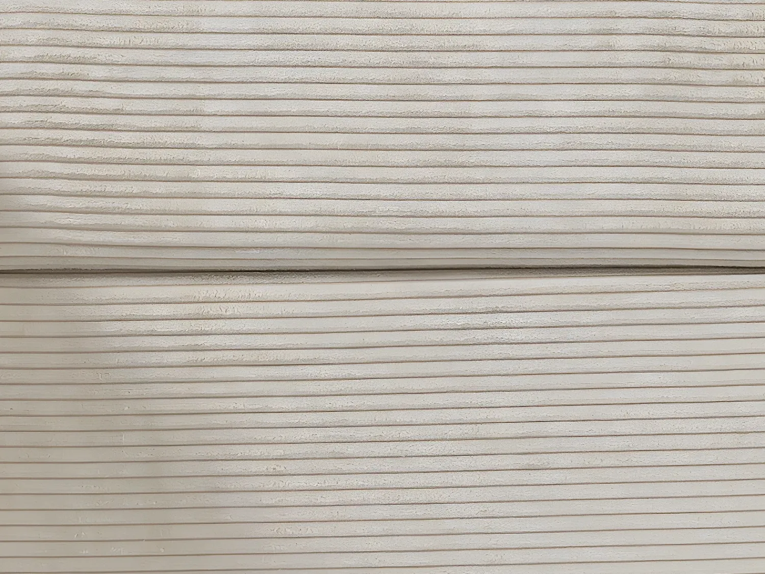 Sofá|Vente-unique Sofá de canto convertível veludo canelado , cama 160 cm, colchão 22 cm VIZIR Bege