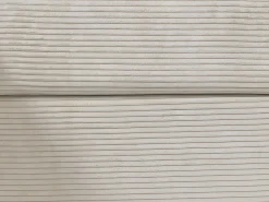 Hot Vente-unique Sofá de canto convertível veludo canelado , cama 140 cm, colchão 14 cm VIZIR Bege