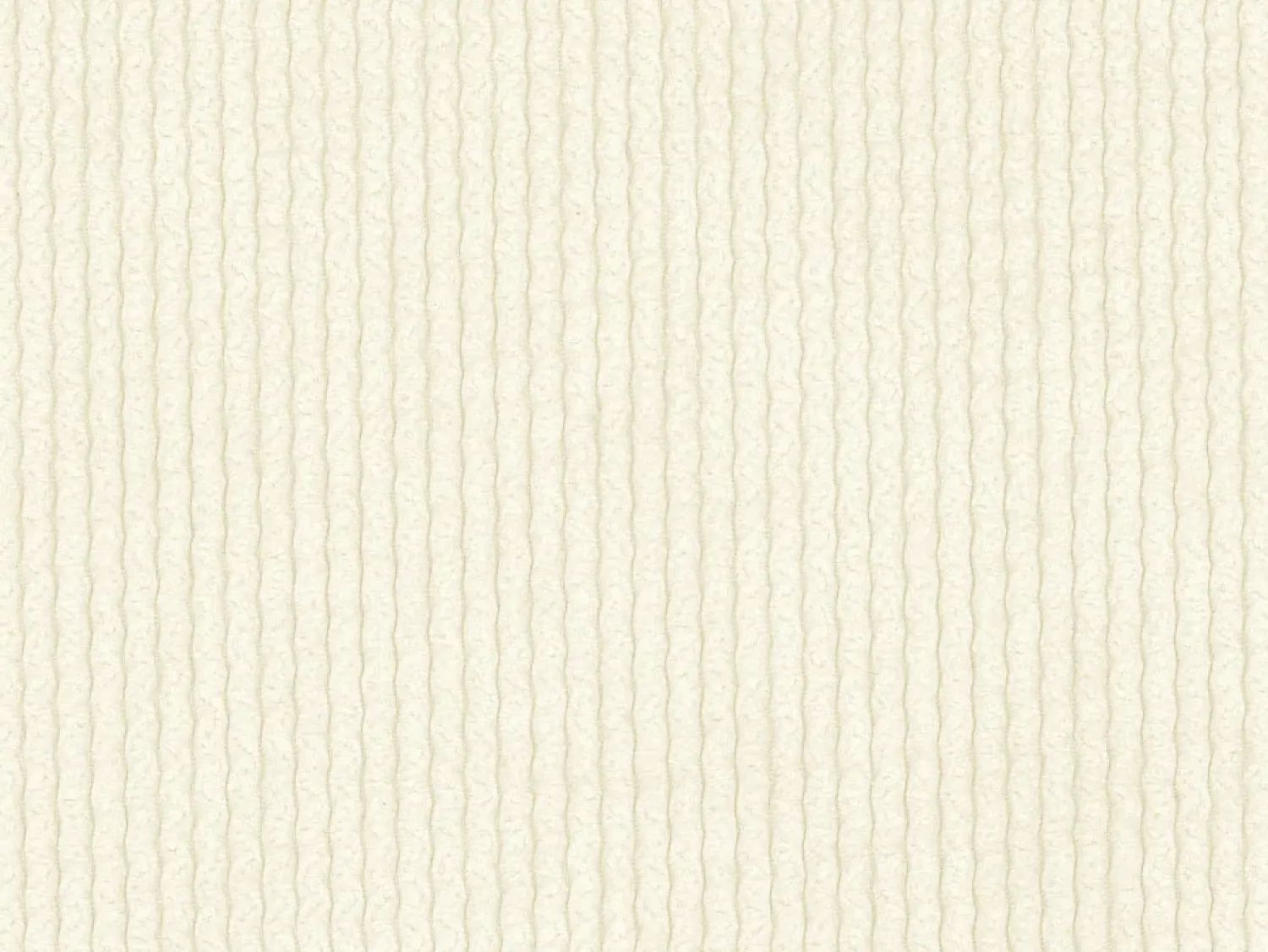 Maison Céphy Sofá de canto direito aberto veludo canelado branco-sujo POGNI de^ Sofá