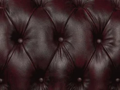 Sofá|LINEA SOFA Sofá de canto direito chesterfield 100% pele BRENTON Castanho chocolate