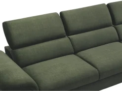 Sofá*Vente-unique Sofá de canto direito convertível veludo design SEPINA de Pascal Morabito Verde