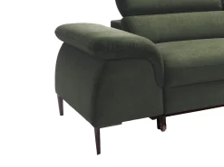 Sofá*Vente-unique Sofá de canto direito convertível veludo design SEPINA de Pascal Morabito Verde