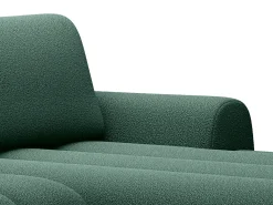 Sofá*Vente-unique Sofá de canto direito conversível em tecido verde pinheiro para 4 pessoas FRIDORA Verde pinho