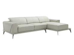 LINEA SOFA Sofá de canto direito em pele de búfalo ANDOR^ Sofá