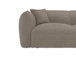 Sofá|Maison Céphy Sofá de canto direito em tecido CAMILIO de Taupe