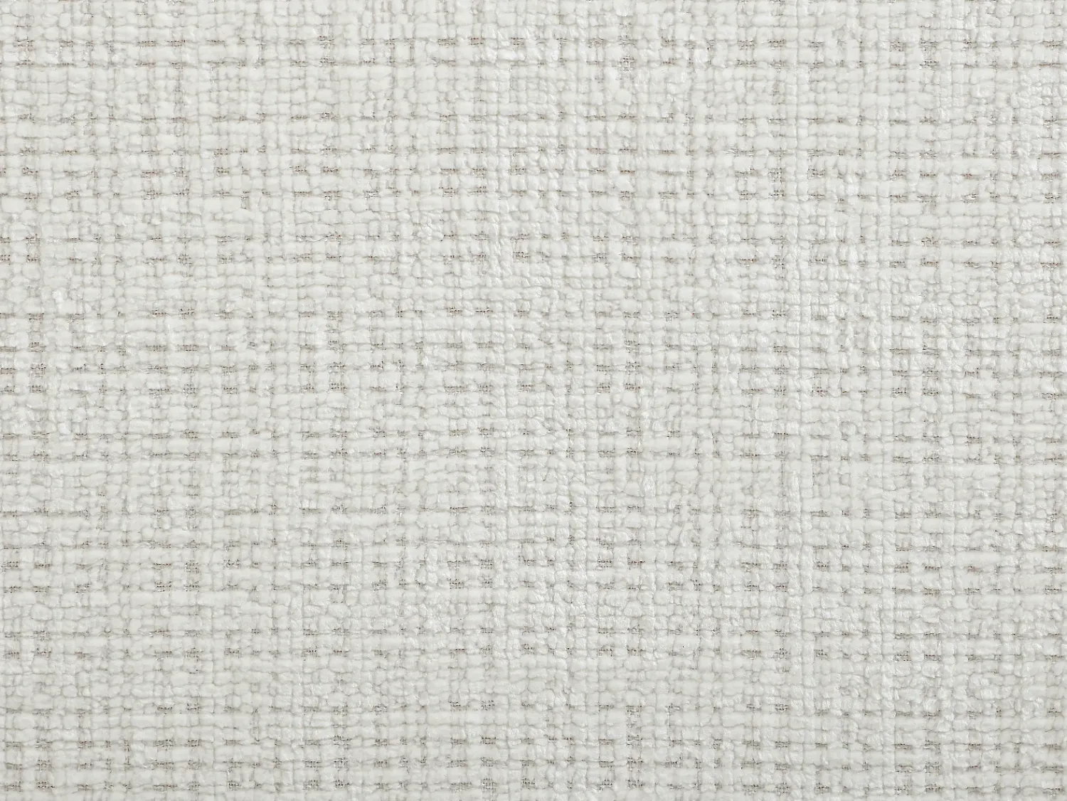 Vente-unique Sofá de canto direito em tecido chenille branco-pérola ANELKO^ Sofá