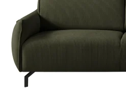 Best Vente-unique Sofá de canto direito em tecido de cor FERIONA Verde