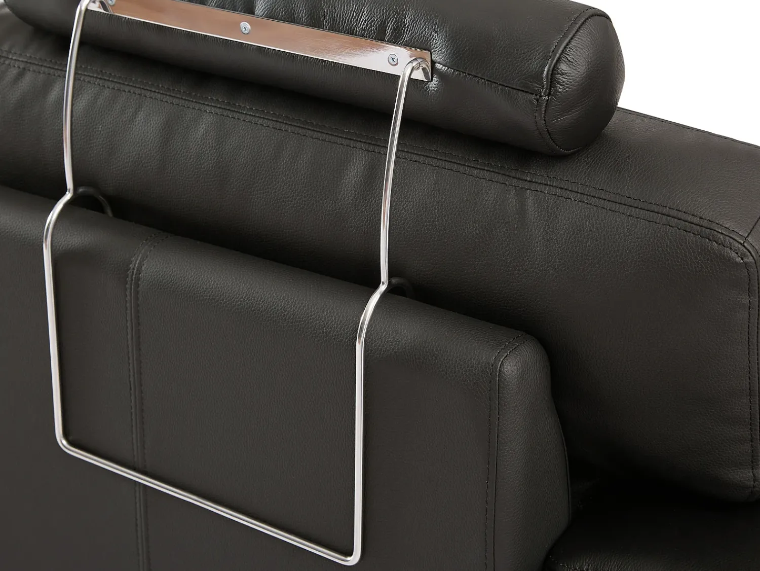 Sofá|LINEA SOFA Sofá de canto direito pele de qualidade superior METROPOLITAN II Preto