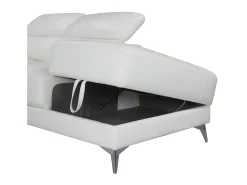 LINEA SOFA Sofá de canto direito relax elétrico em pele - PASCALINE^ Sofá