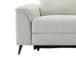Sofá|Vente-unique Sofá de canto direito relax elétrico em tecido beige MAKORO Bege