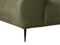 Sofá|Vente-unique Sofá de canto direito tecido chenille cor verde 5 lugares MALIADA Caqui