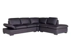 LINEA SOFA Sofá de canto em pele - canto direito - ONYX II^ Sofá