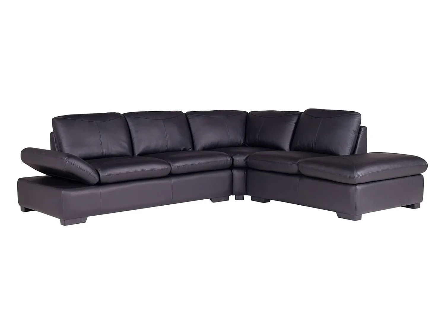 LINEA SOFA Sofá de canto em pele - canto direito - ONYX II^ Sofá