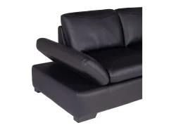 LINEA SOFA Sofá de canto em pele - canto direito - ONYX II^ Sofá