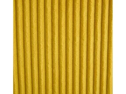 Sofá* Sofá de canto em veludo - Sofá de canto com iluminação LED e 4 almofadas - Porta USB e apoios de braços - Amarelo