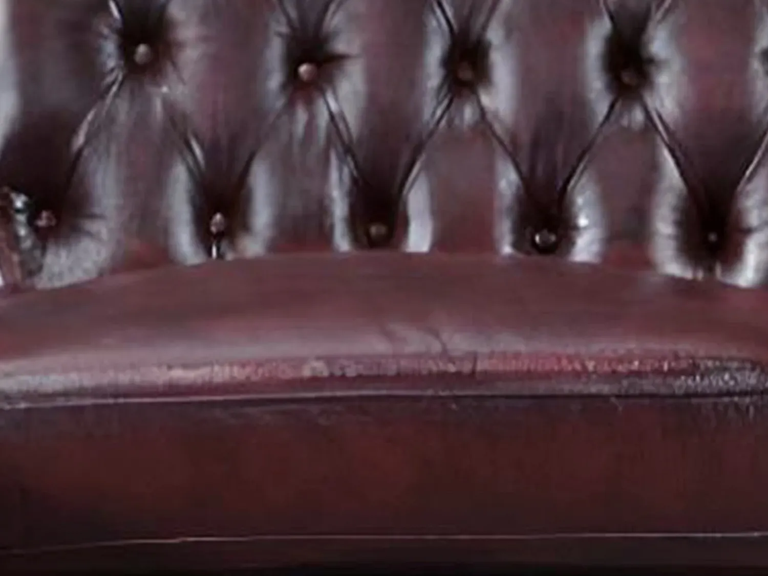 Sofá*LINEA SOFA Sofá de canto esquerdo chesterfield 100% pele cereja BRENTON Bordeaux