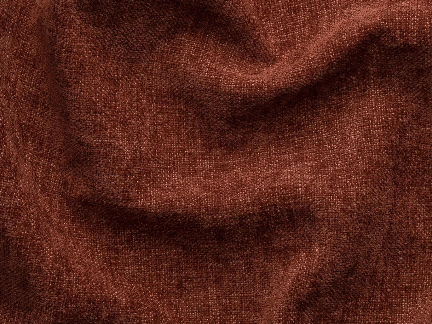 Vente-unique Sofá de canto esquerdo convertível tecido texturizado DAVISO Terracota