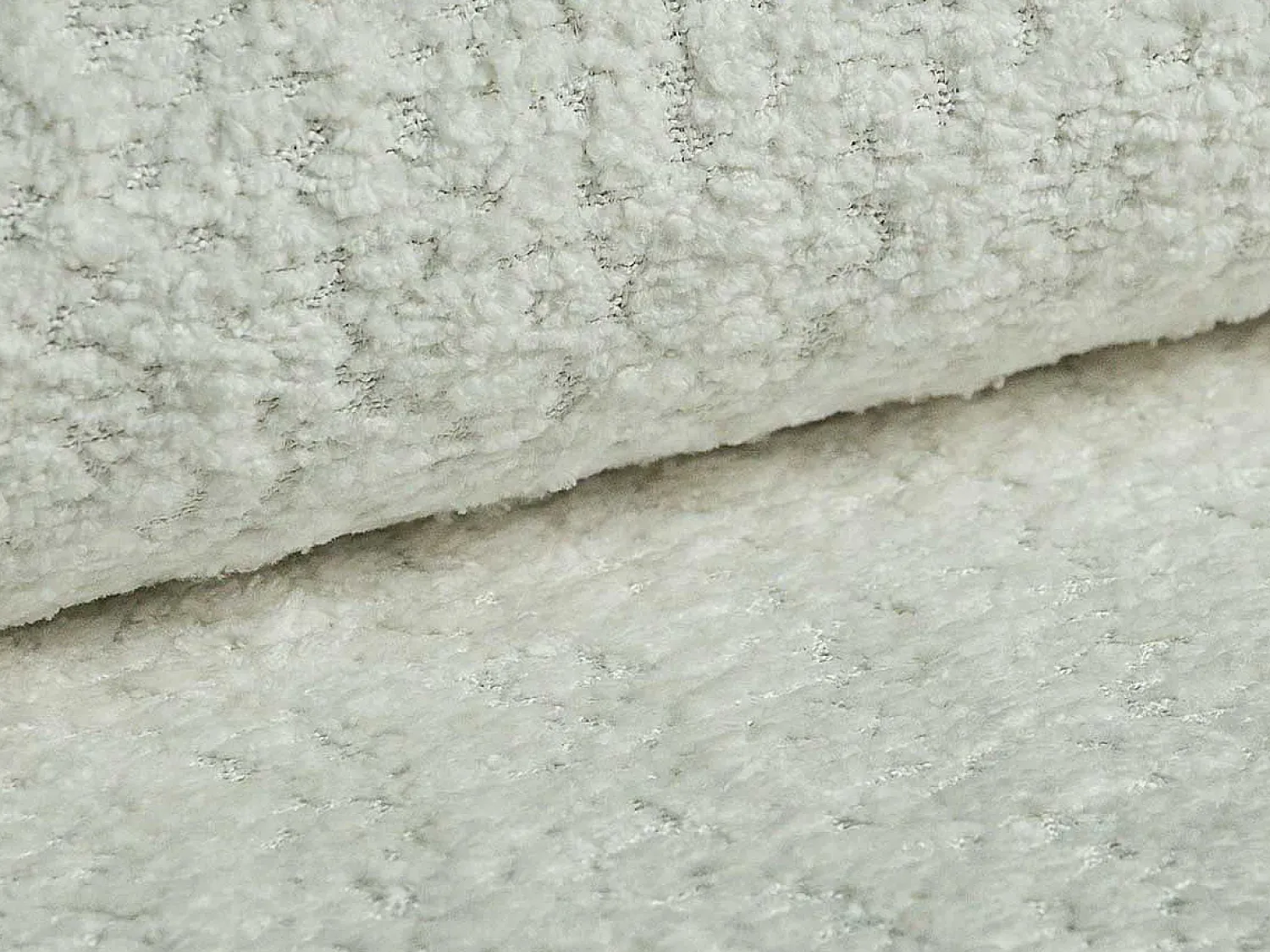 Sofá|Vente-unique Sofá de canto esquerdo convertível tecido bouclé marfim AREMIA Branco