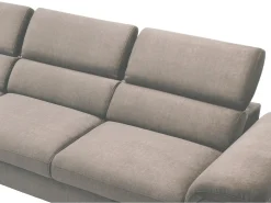 Sofá|Vente-unique Sofá de canto esquerdo convertível veludo design SEPINA de Pascal Morabito Taupe