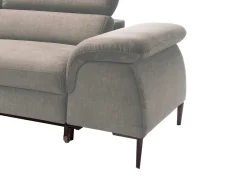 Sofá|Vente-unique Sofá de canto esquerdo convertível veludo design SEPINA de Pascal Morabito Taupe