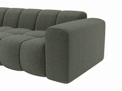 Sofá*Maison Céphy Sofá de canto esquerdo em tecido chenille CALESO da Verde