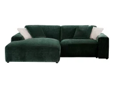 Sofá*Maison Céphy Sofá de canto esquerdo em veludo canelado verde abeto TIRONO da Verde pinho
