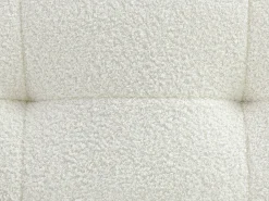 Vente-unique Sofá de canto esquerdo em tecido bouclé SOPELANA Branco