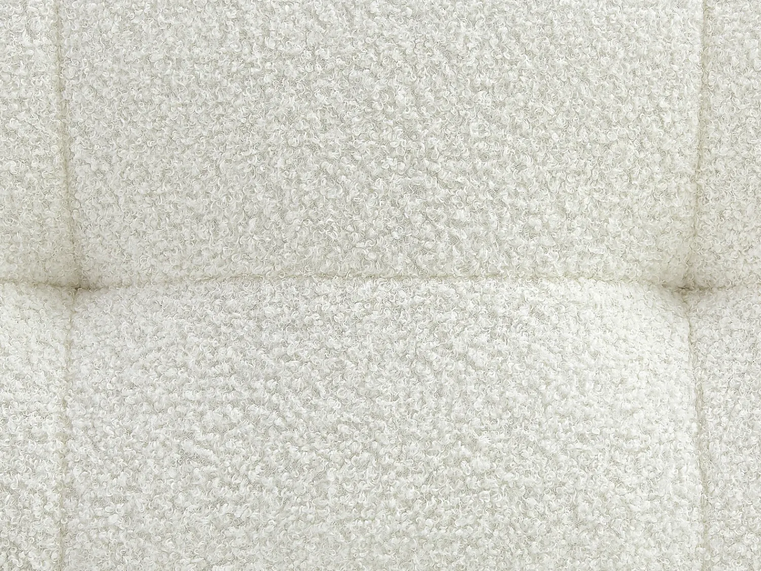Vente-unique Sofá de canto esquerdo em tecido bouclé SOPELANA Branco