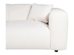 New Maison Céphy Sofá de canto esquerdo em tecido bouclé POGNI da Branco