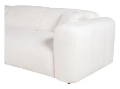 New Maison Céphy Sofá de canto esquerdo em tecido bouclé POGNI da Branco