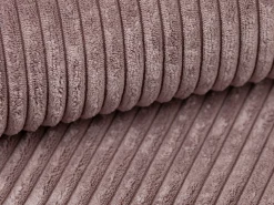 Online Vente-unique Sofá de canto esquerdo em veludo canelado roxo ERYNEL Malva