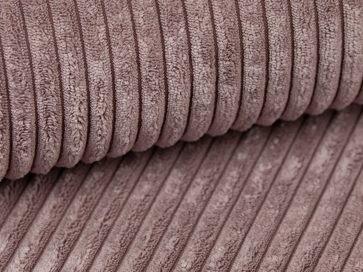 Online Vente-unique Sofá de canto esquerdo em veludo canelado roxo ERYNEL Malva
