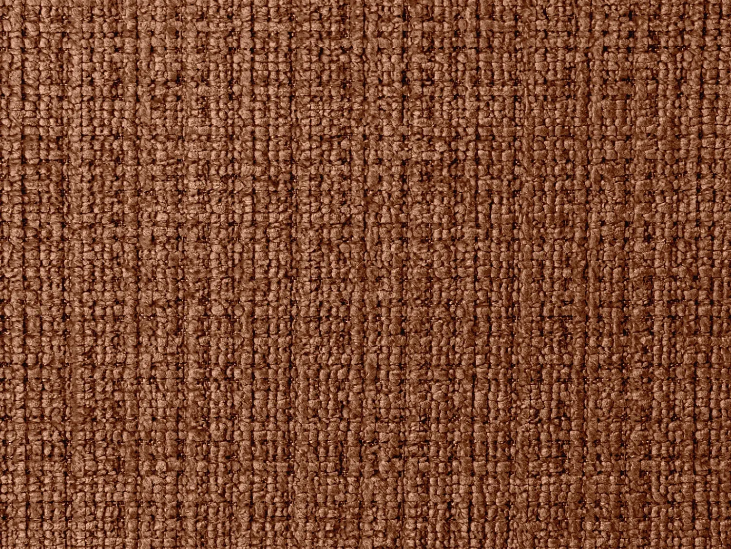 Sofá*Vente-unique Sofá de canto esquerdo em tecido chenille BELADON Terracota