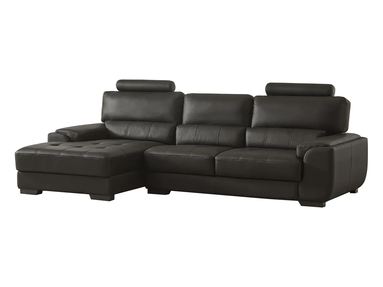 LINEA SOFA Sofá de canto esquerdo pele de qualidade superior METROPOLITAN II^ Sofá