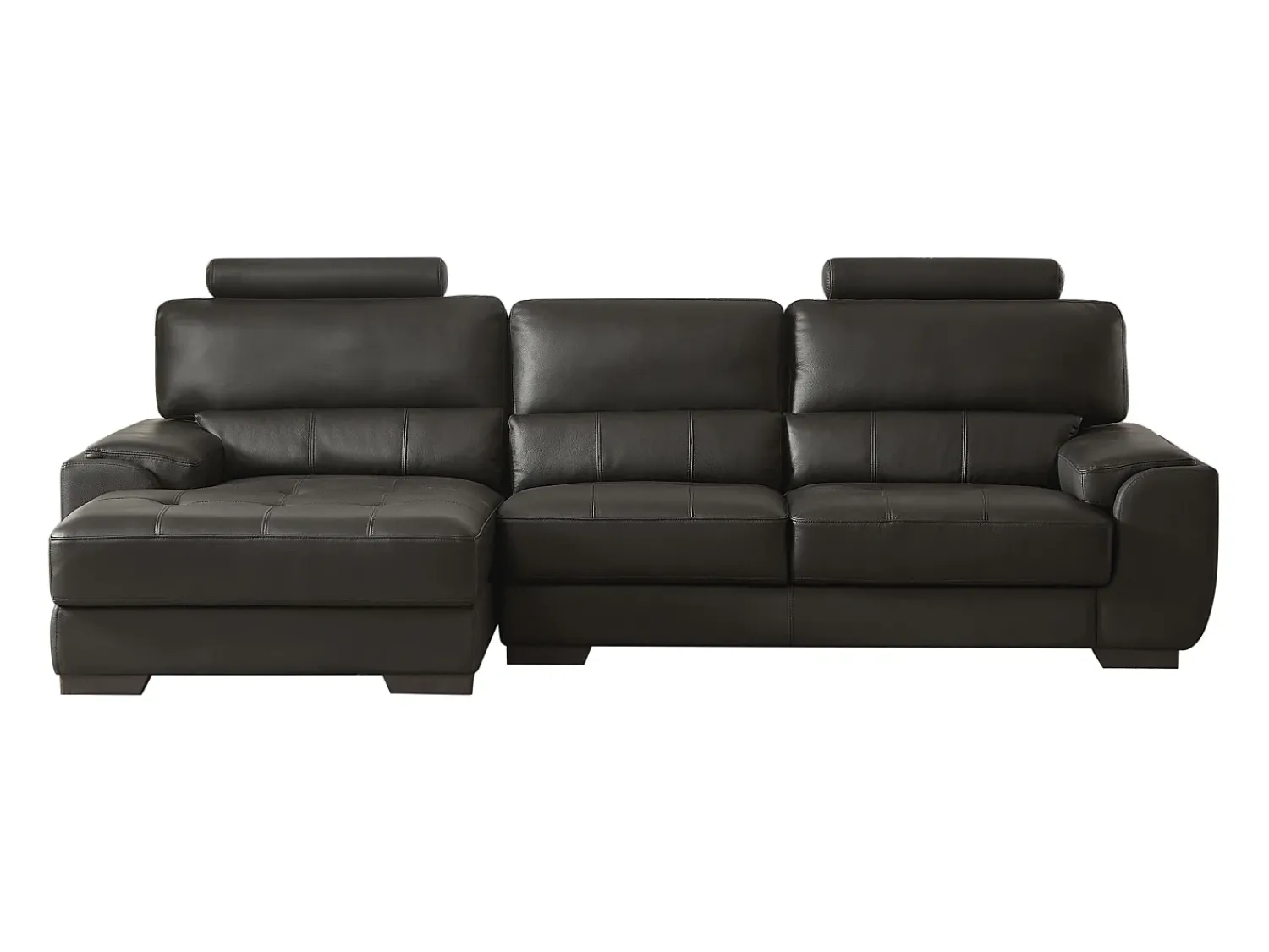 LINEA SOFA Sofá de canto esquerdo pele de qualidade superior METROPOLITAN II^ Sofá
