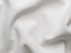 Clearance Vente-unique Sofá de canto esquerdo tecido bouclé branco BLIMORO Marfim