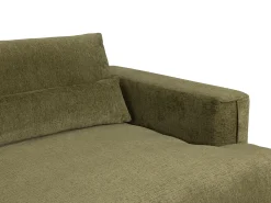 Vente-unique Sofá de canto esquerdo tecido chenille verde COLYSIA^ Sofá