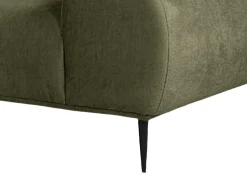 Vente-unique Sofá de canto esquerdo tecido chenille cor verde 5 lugares MALIADA^ Sofá
