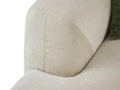 Sofá*Vente-unique Sofá de canto esquerdo tecido estilo contemporâneo TANCAVO Bege