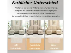 Sofá*Merax Sofá de canto estofado - 188 x 82 x 86 cm - 3 lugares - 2 apoios para os pés com armazenamento + 2 gavetas - veludo - cinza Bege